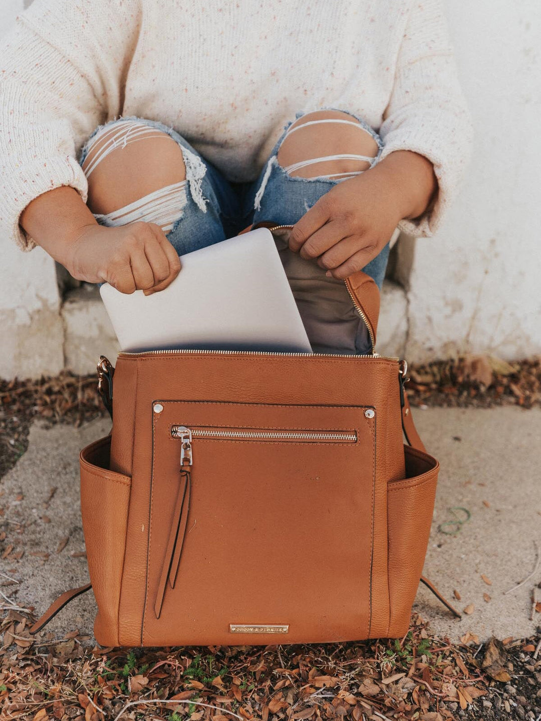 Commuter Backpack Cognac