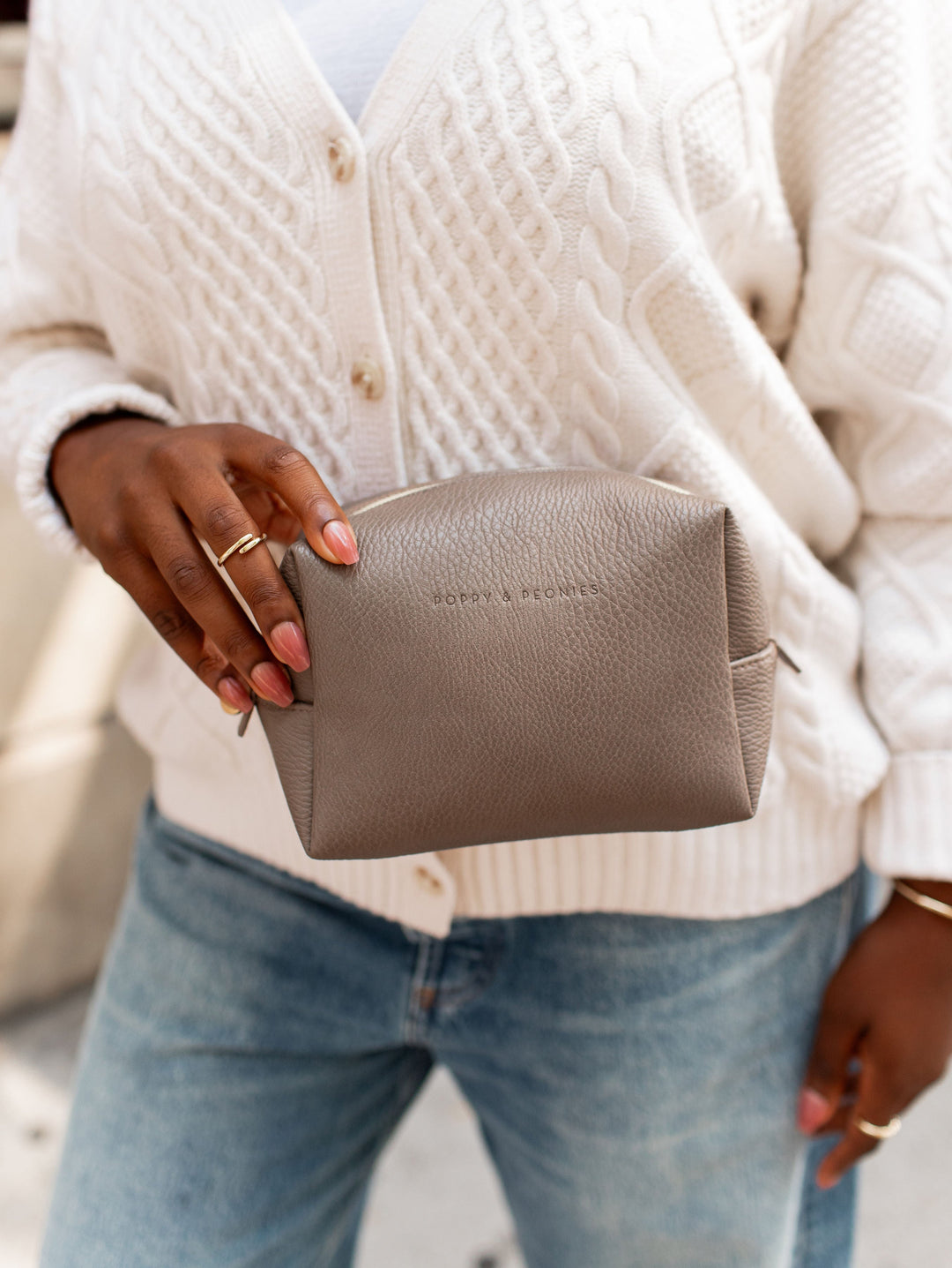 Dark Grey Cosmetic Case