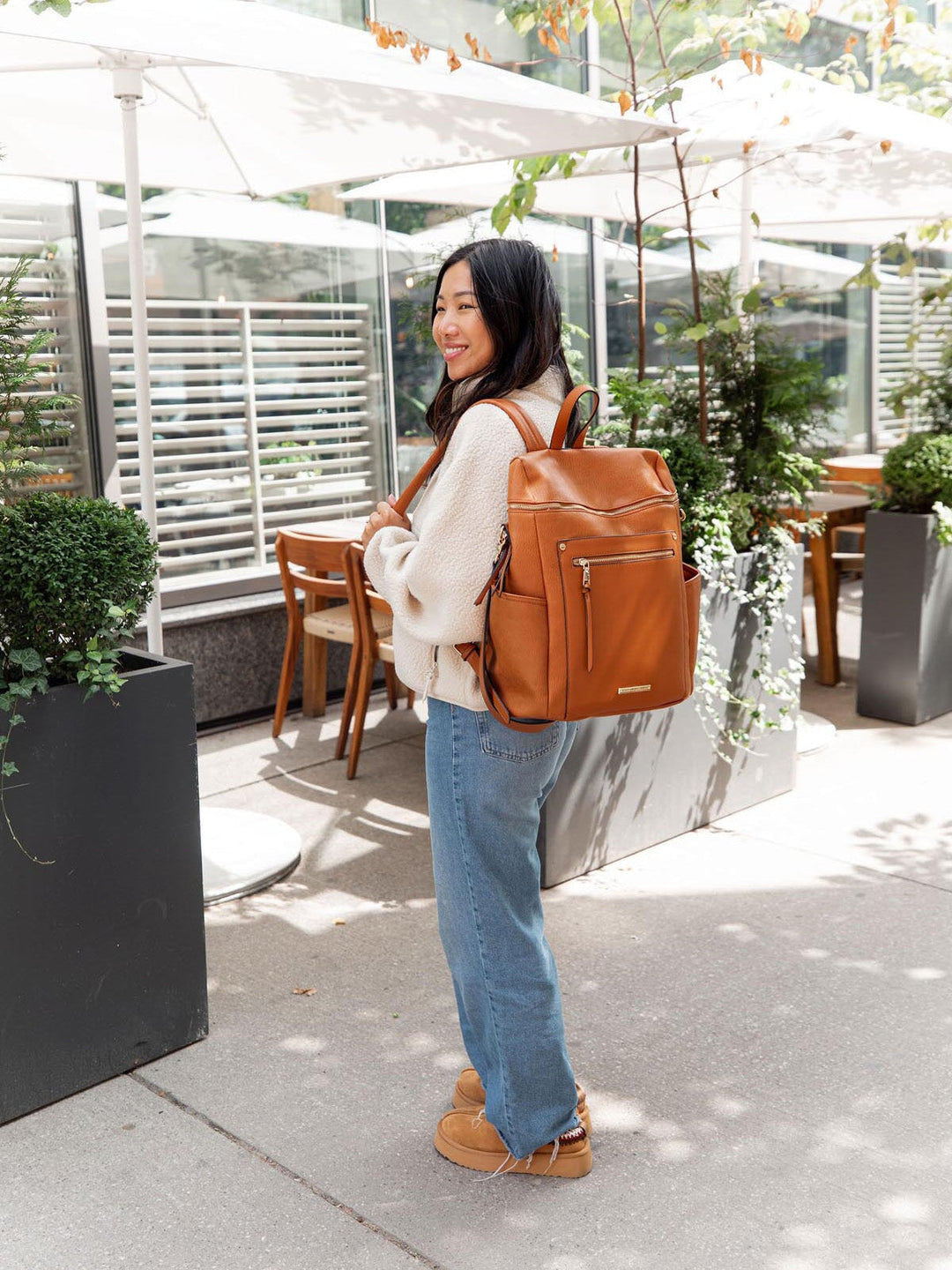 Commuter Backpack Cognac