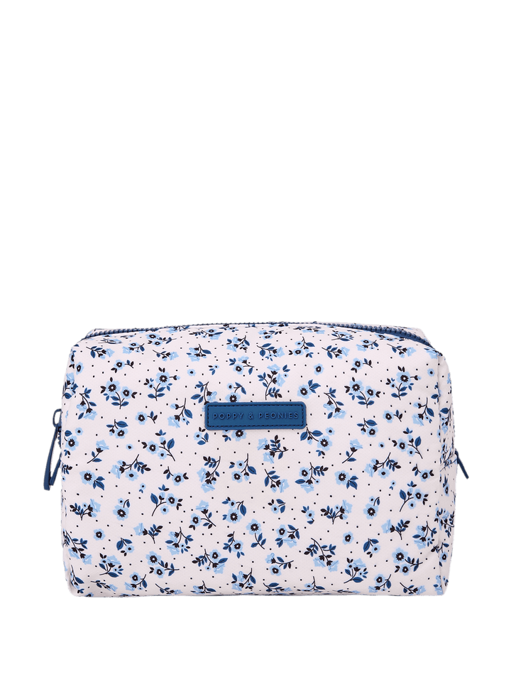Cosmetic Trio Blue Floral