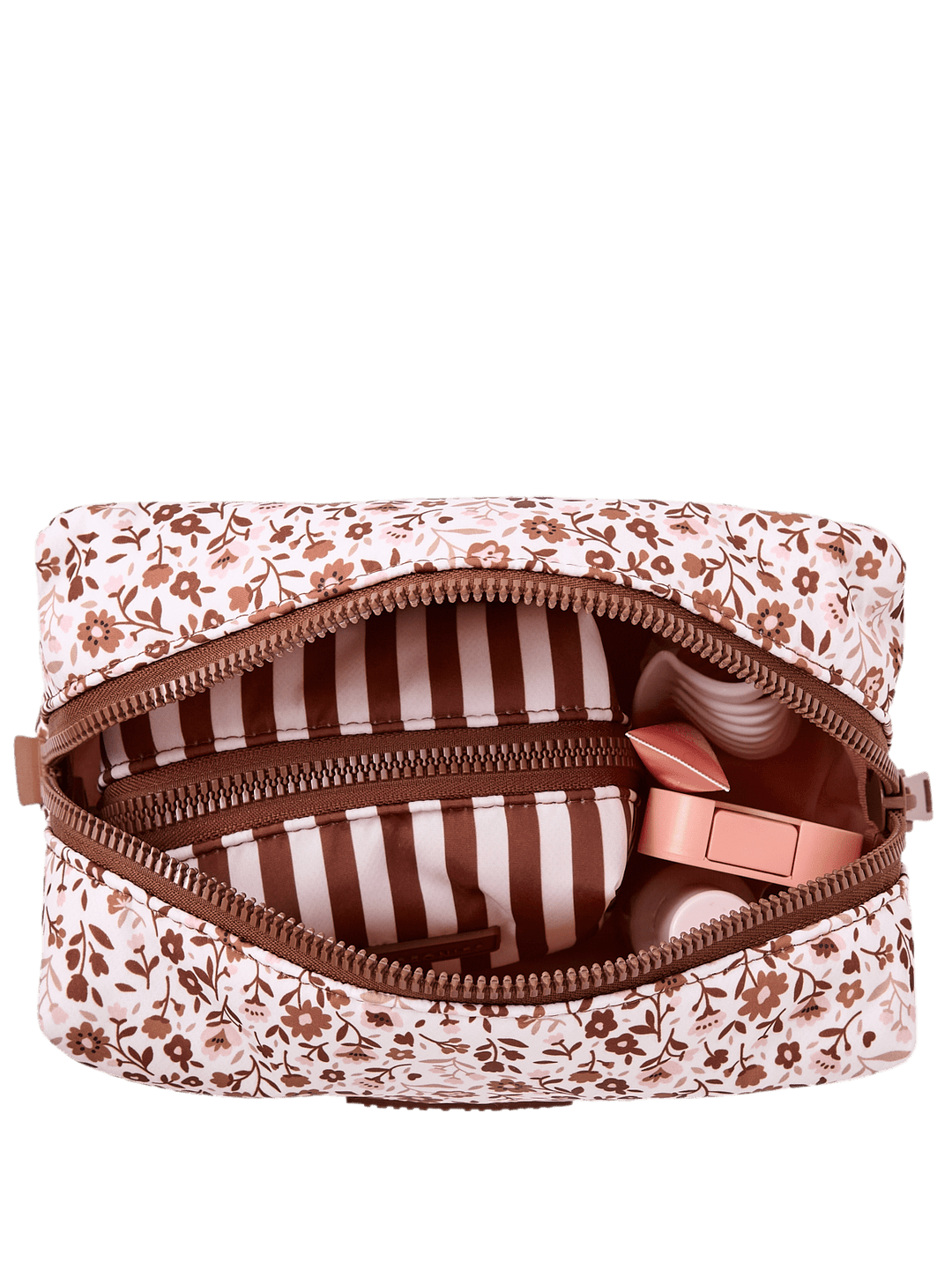 Cosmetic Trio Fall Brown Floral