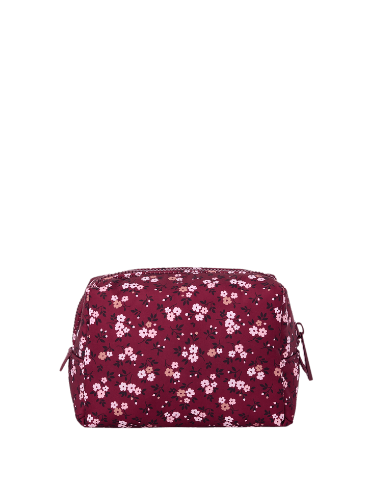 Berry Floral Cosmetic Case