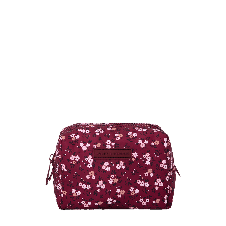 Berry Floral Cosmetic Case