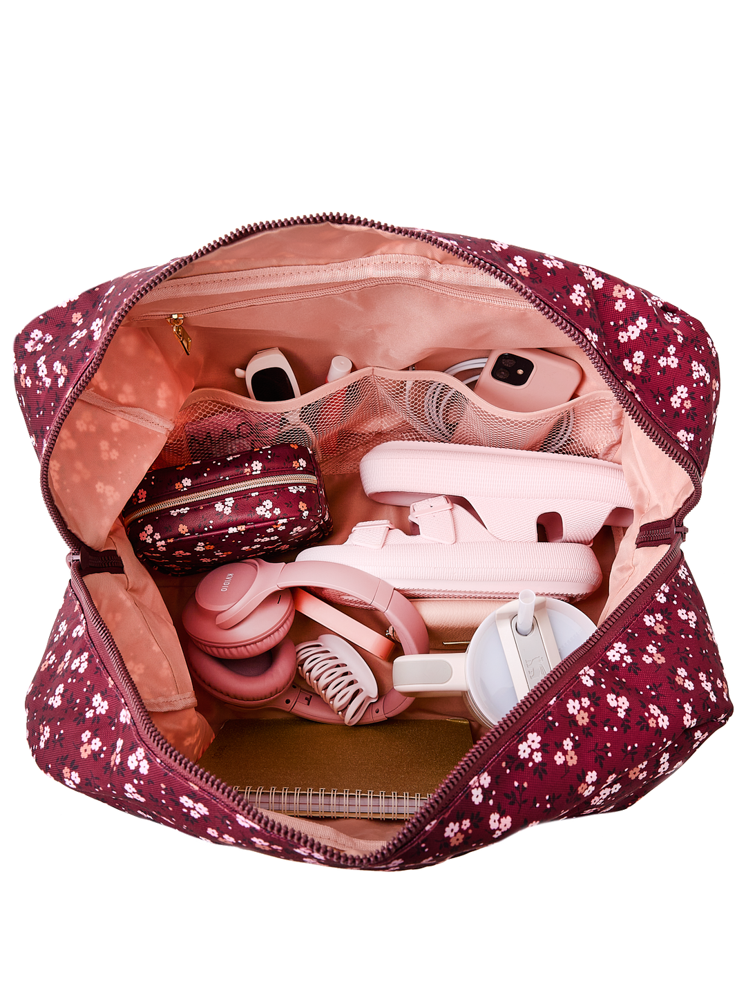 The Pack Up Duffle Berry Floral