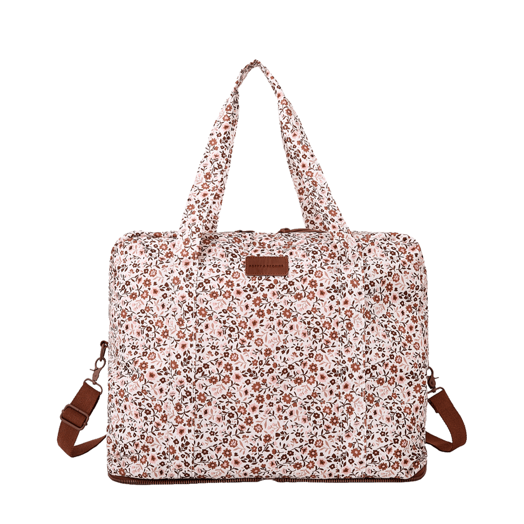 The Pack Up Duffle Fall Brown Floral