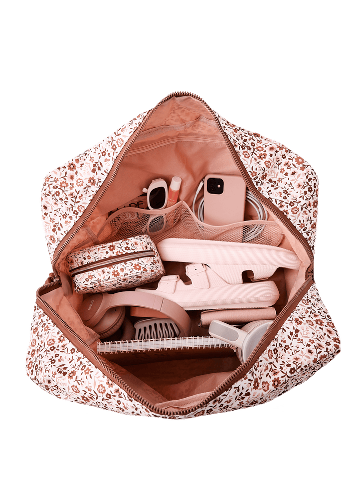 The Pack Up Duffle Fall Brown Floral