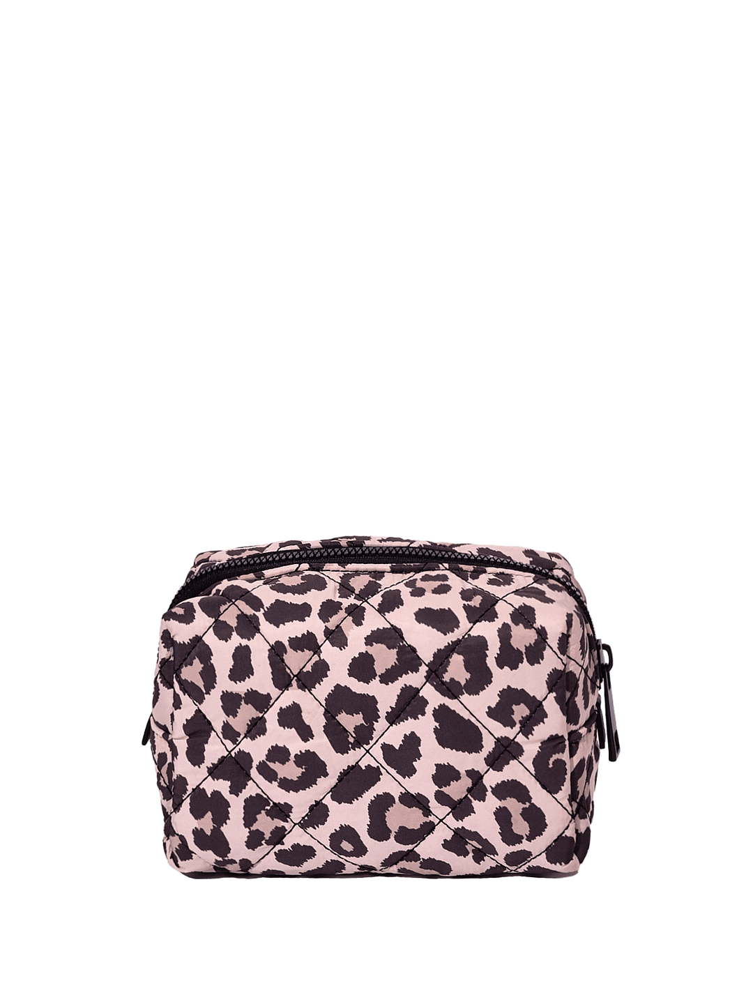 Leopard print makeup bag
