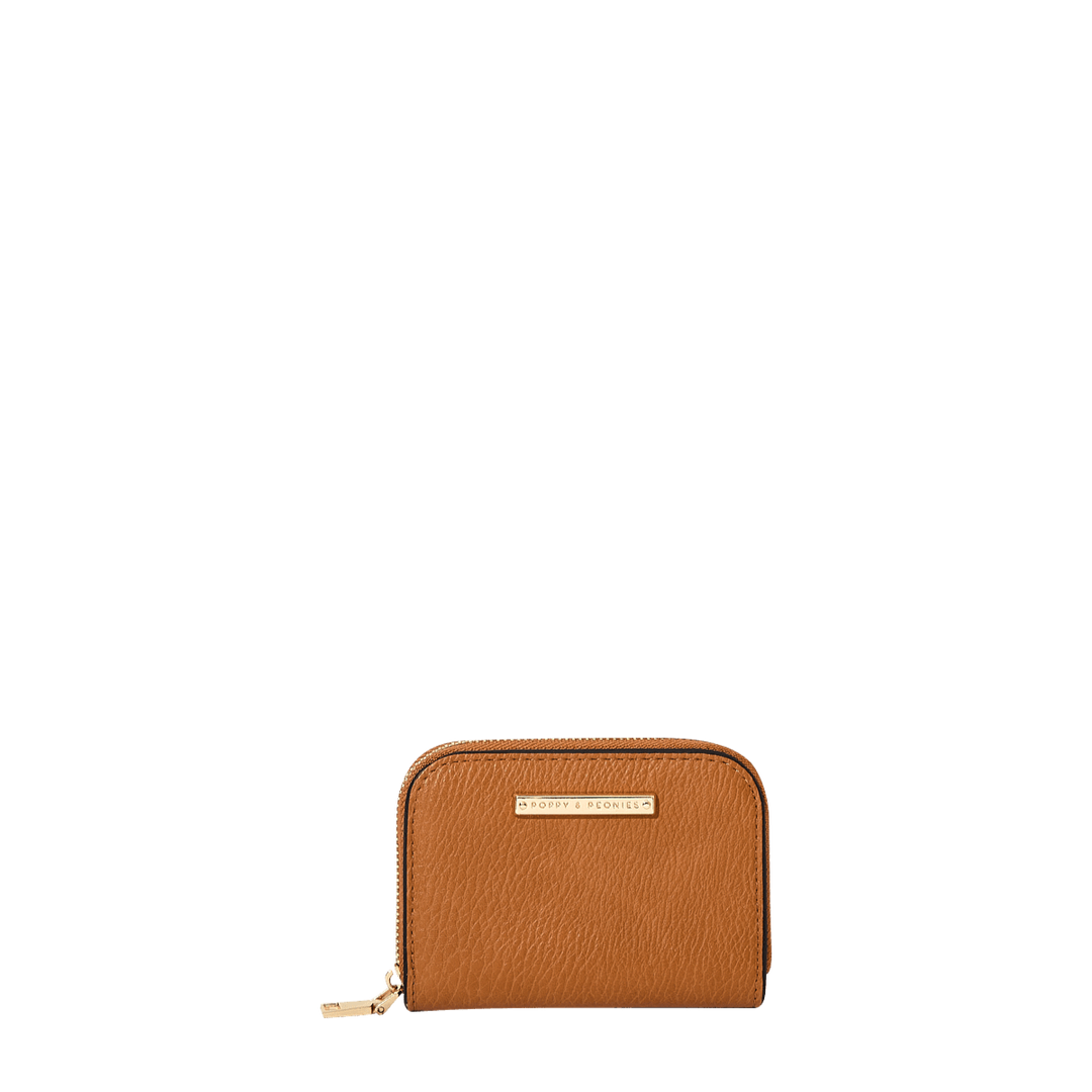 Compact Card Case Cognac