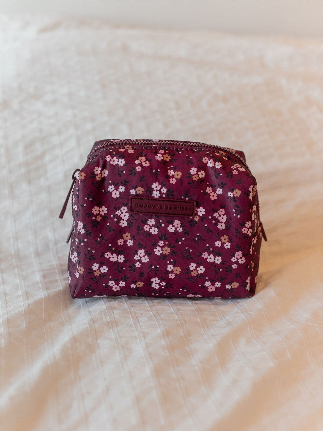 Berry Floral Cosmetic Case