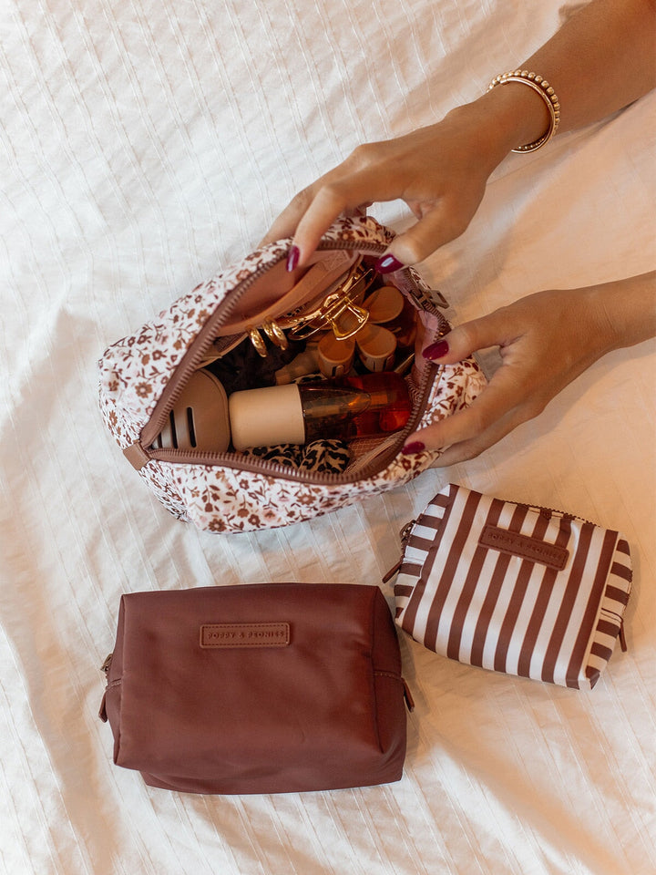 Cosmetic Trio Fall Brown Floral