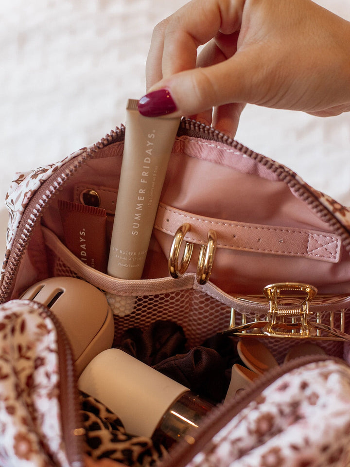 Cosmetic Trio Fall Brown Floral