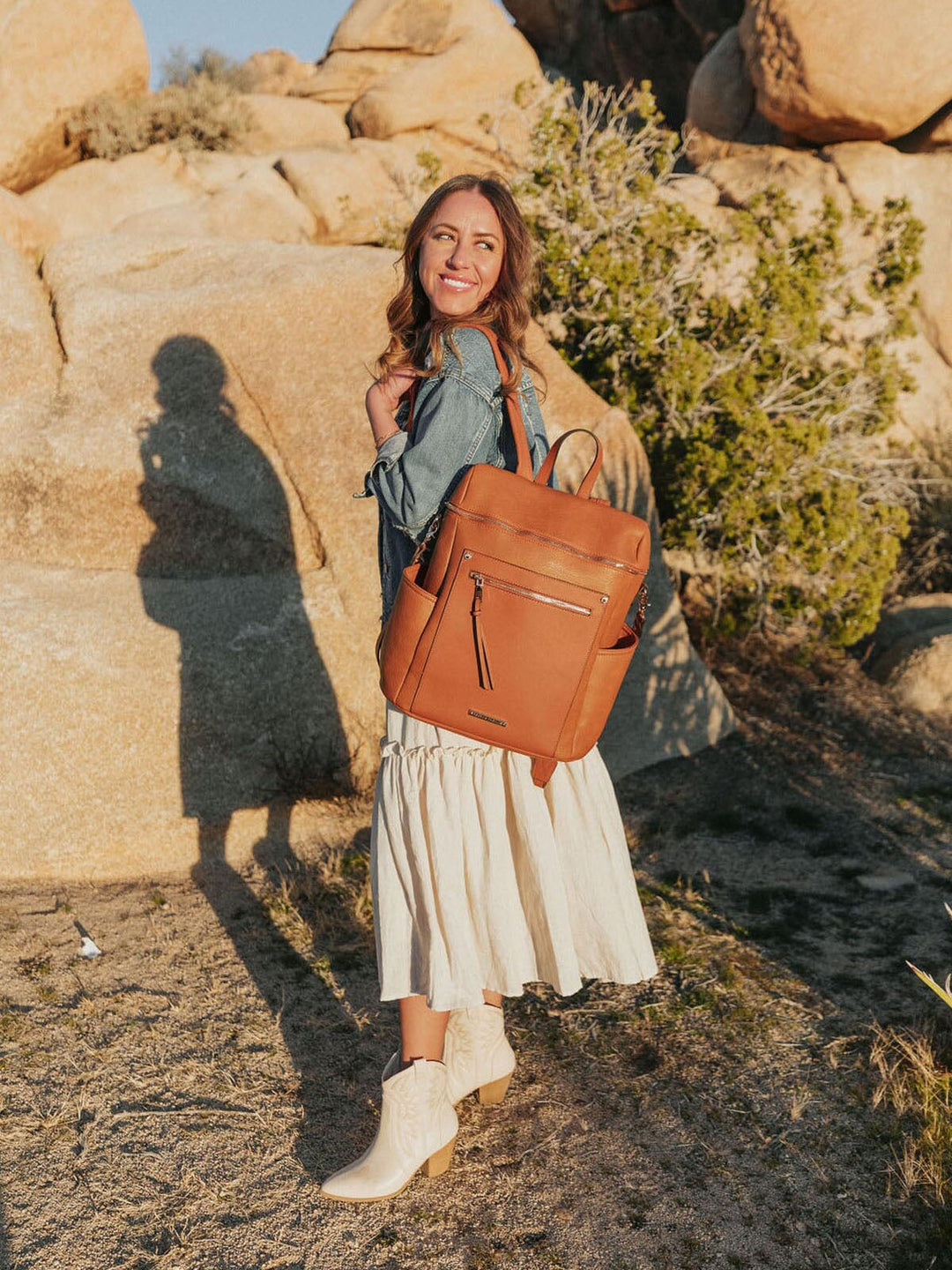 Commuter Backpack Cognac