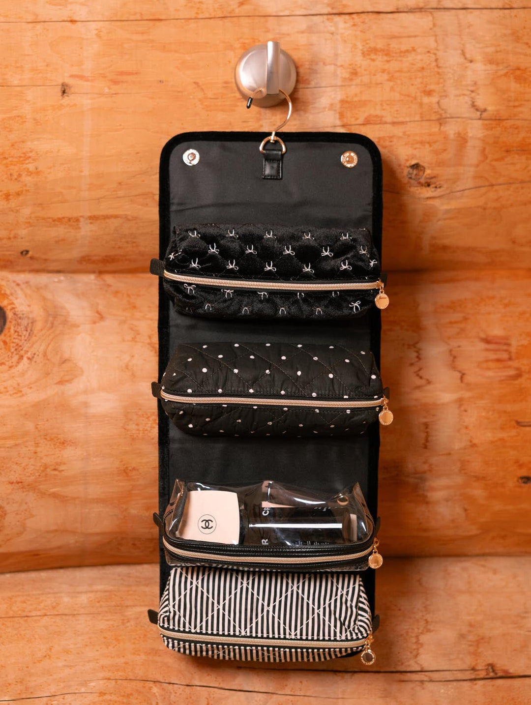 The Glam Squad Cosmetic Case Black Velvet