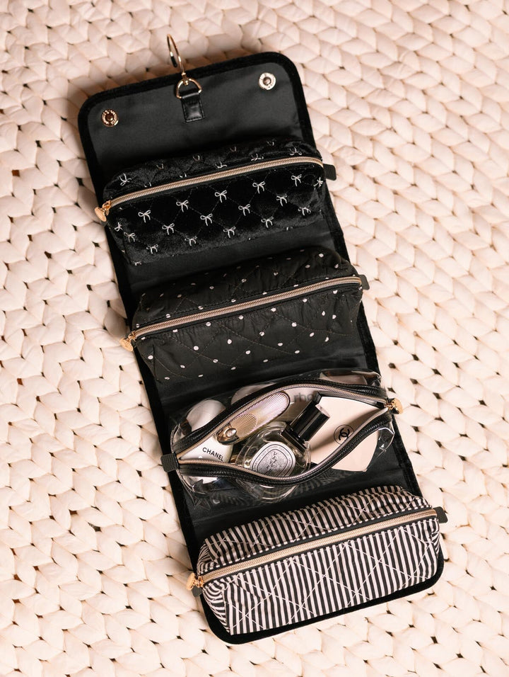 The Glam Squad Cosmetic Case Black Velvet