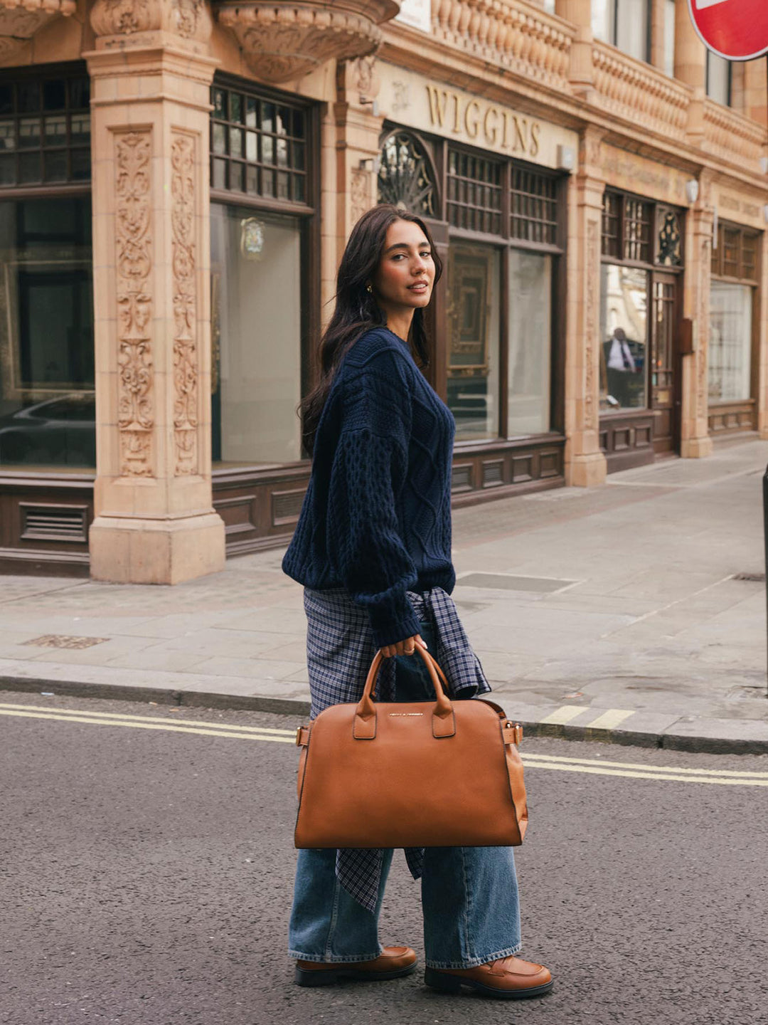 Uptown Tote Cognac