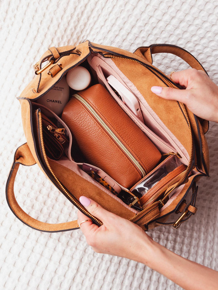 Mini Uptown Tote Cognac Suede