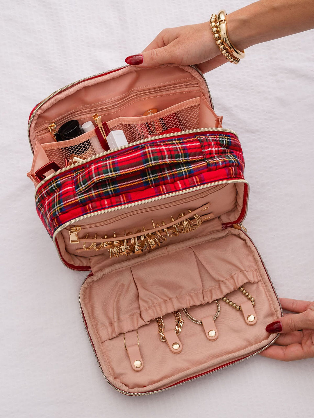 Companion Cosmetic Red Plaid