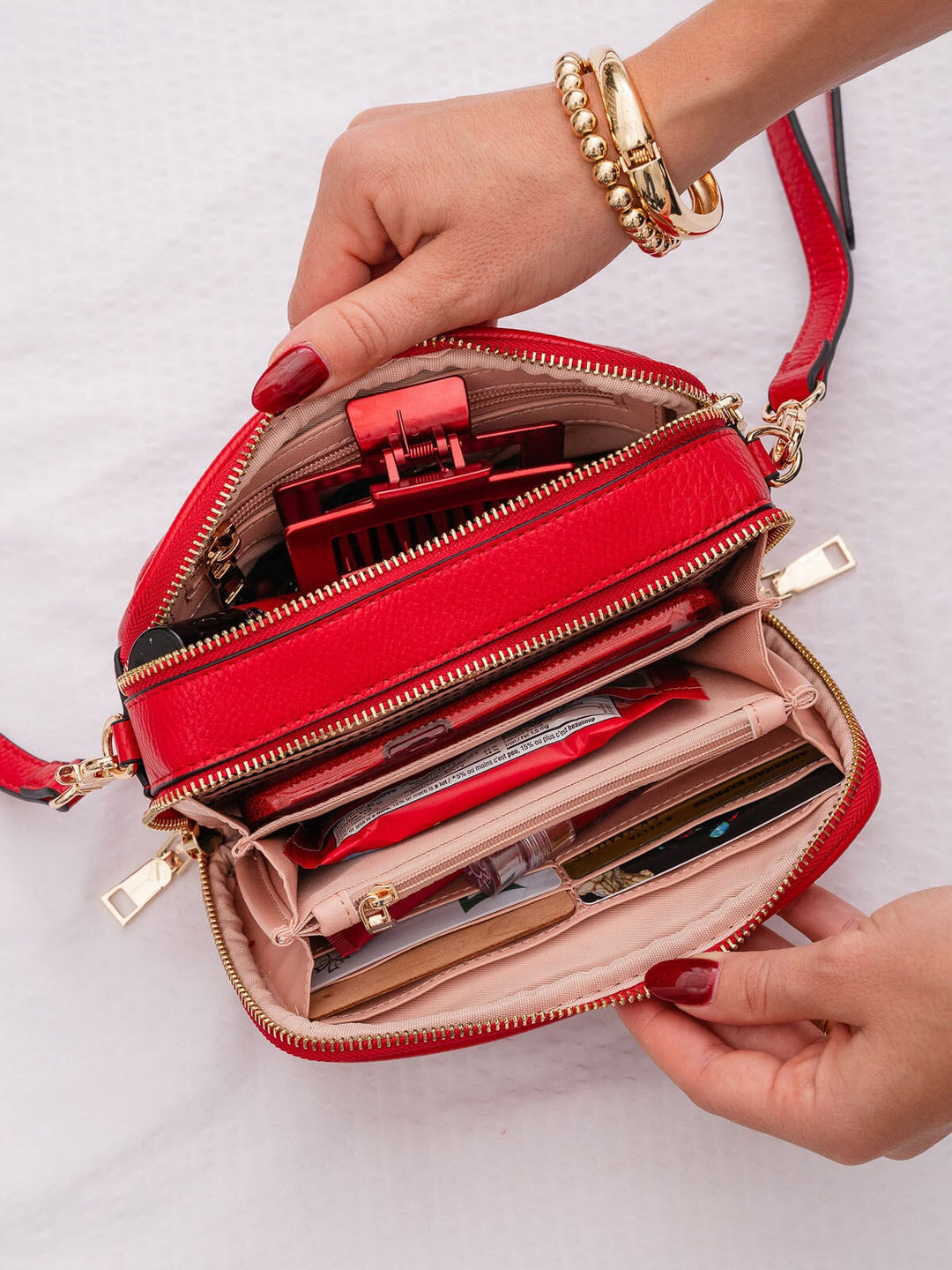 Mini Essential Crossbody Red