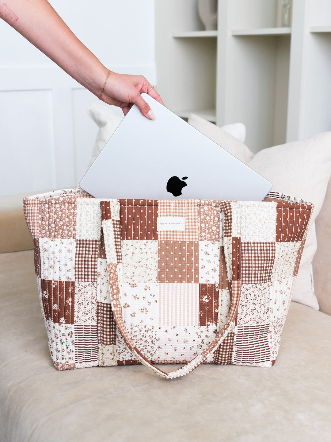 Daydreamer Tote Brown Patchwork