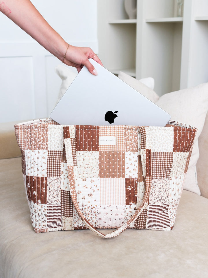 Daydreamer Tote Brown Patchwork