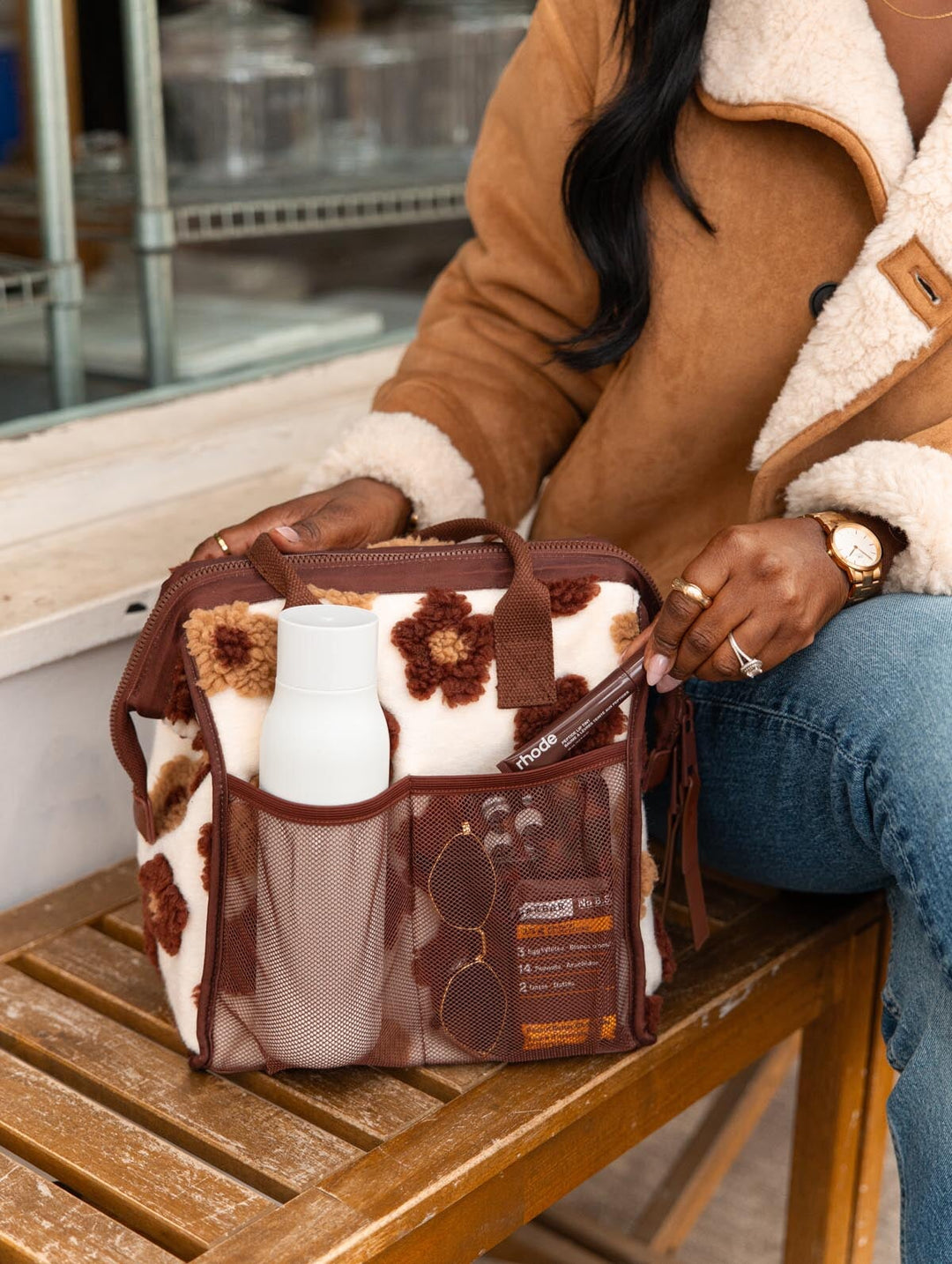 The Lunch Bag Espresso Floral