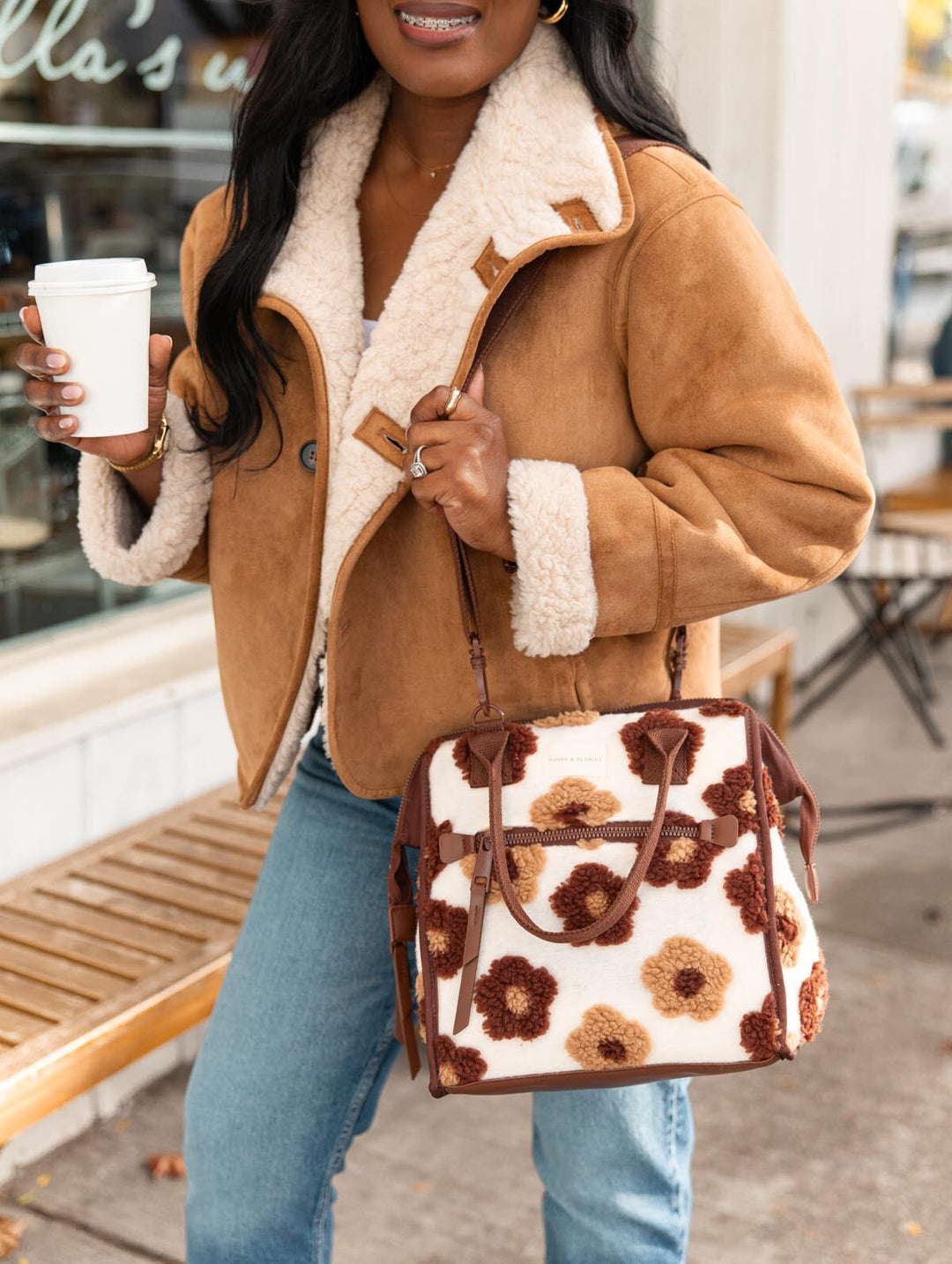 The Lunch Bag Espresso Floral
