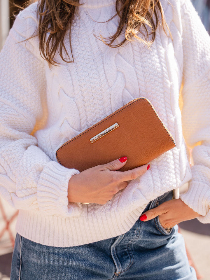 ESSENTIAL WALLET cognac