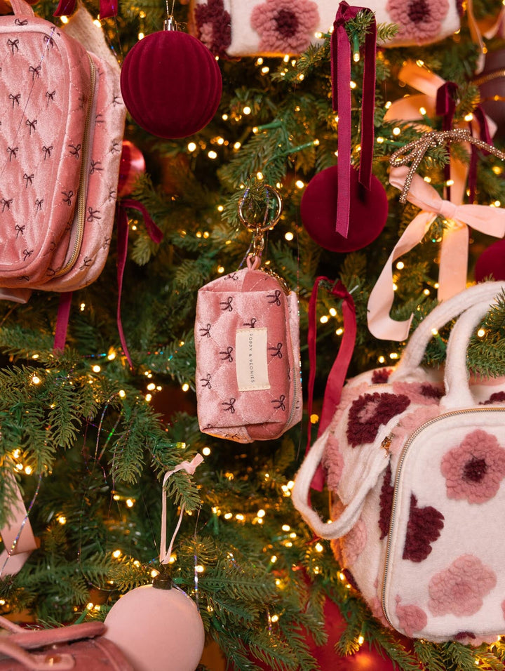 Tag Along Charm Pink Velvet