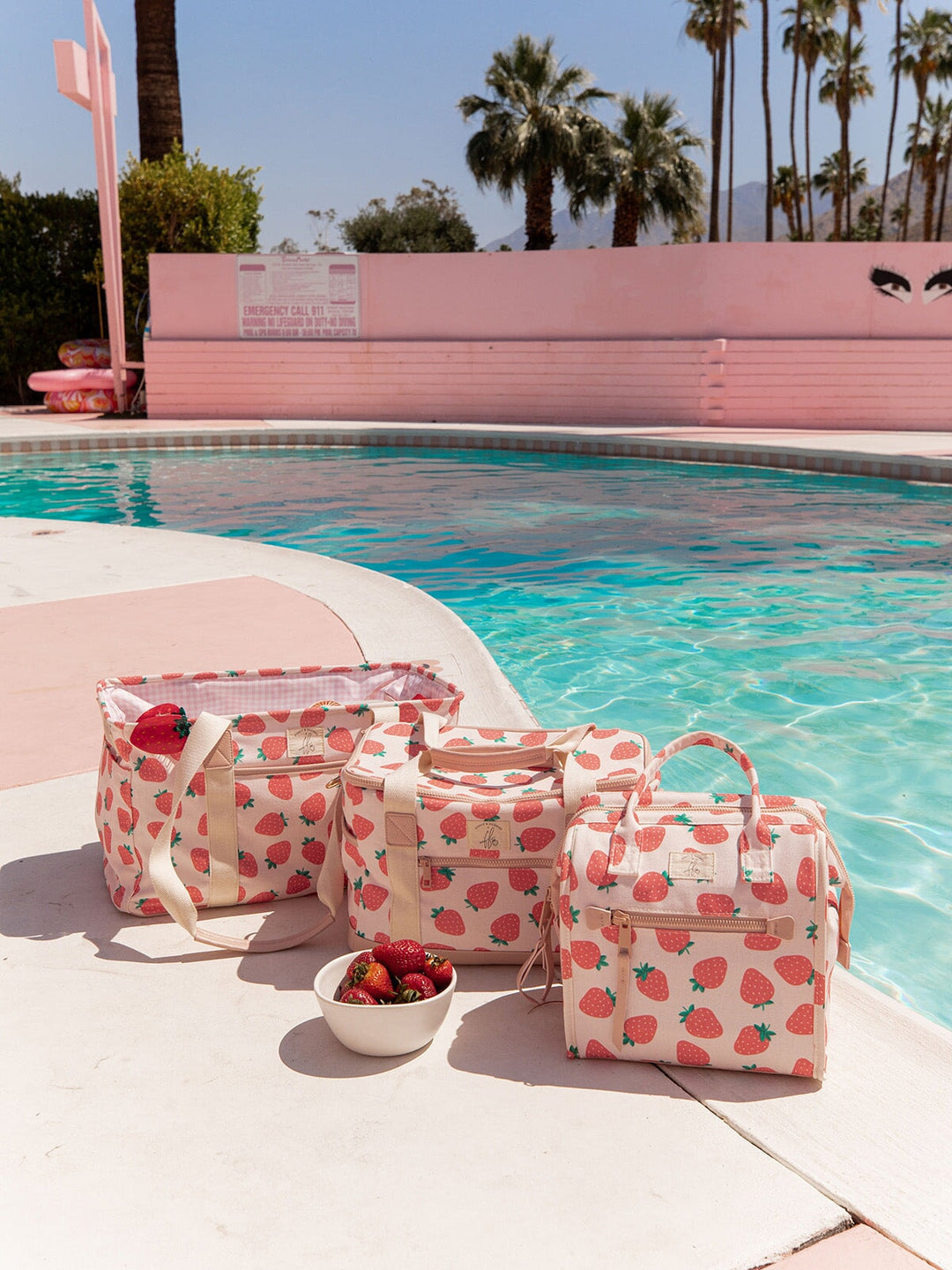 Stay Cool Cooler Bag Strawberry Print