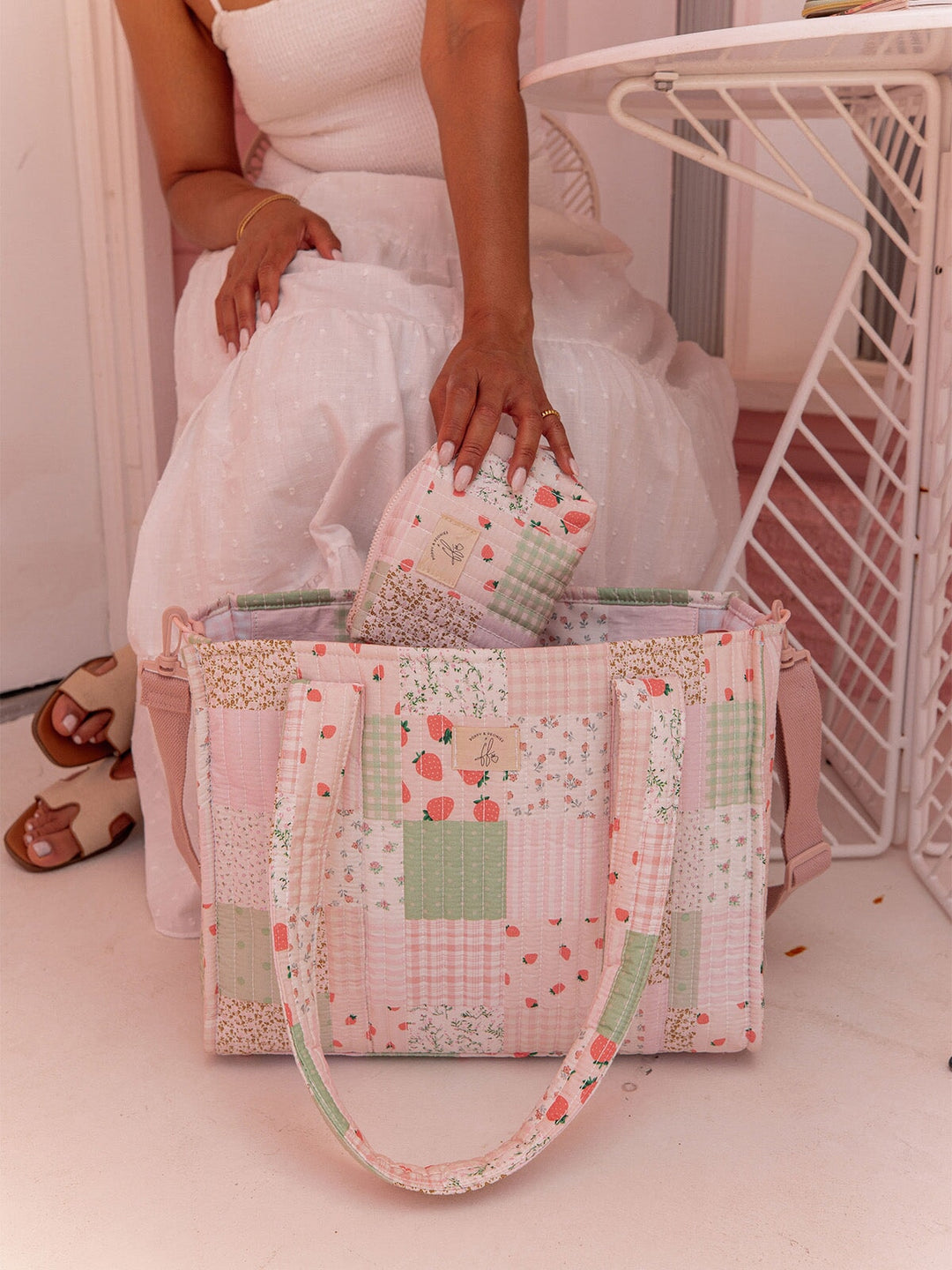 Quilted Cosmetic Case Patchwork