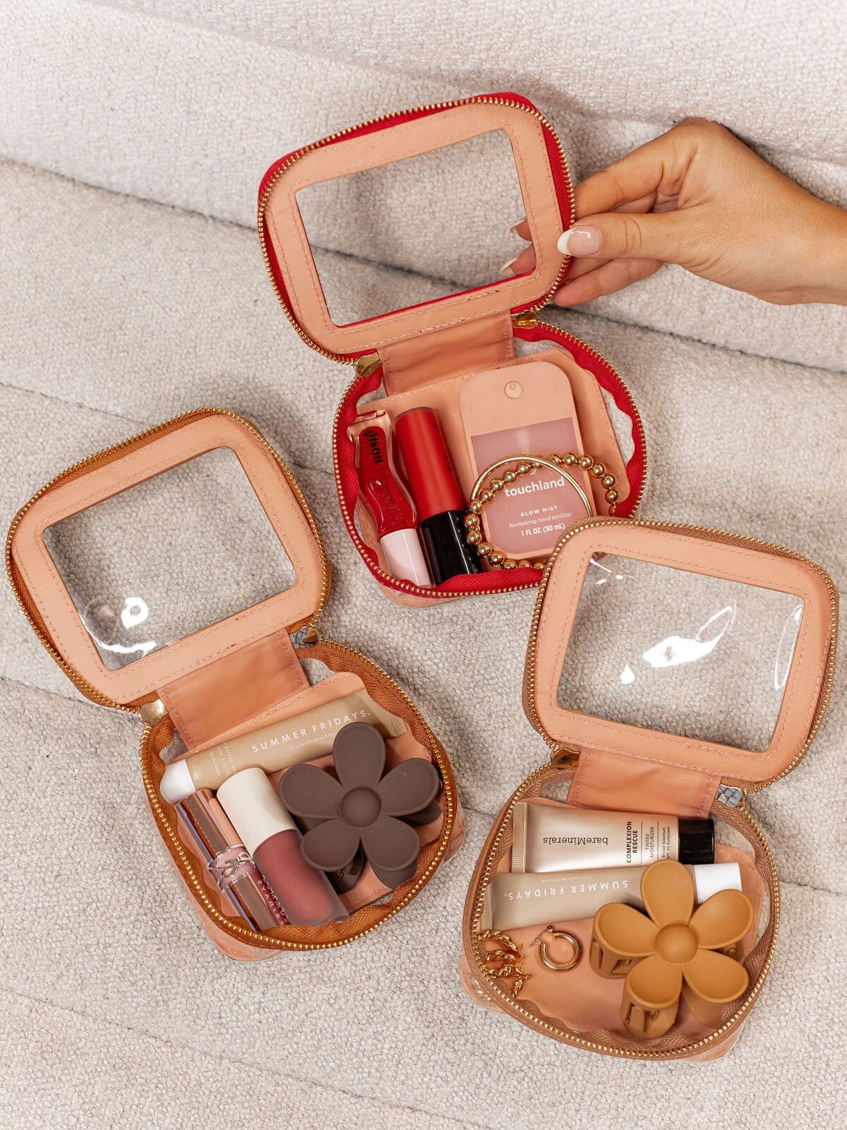 Mini I See You Cosmetic Red | Poppy and Peonies – www