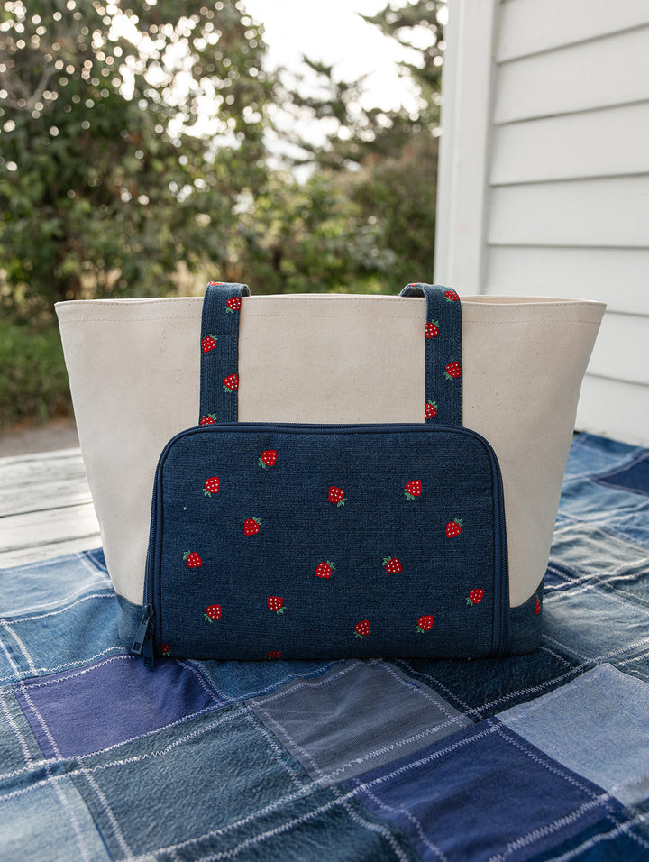 Analog Tote Strawberry Denim
