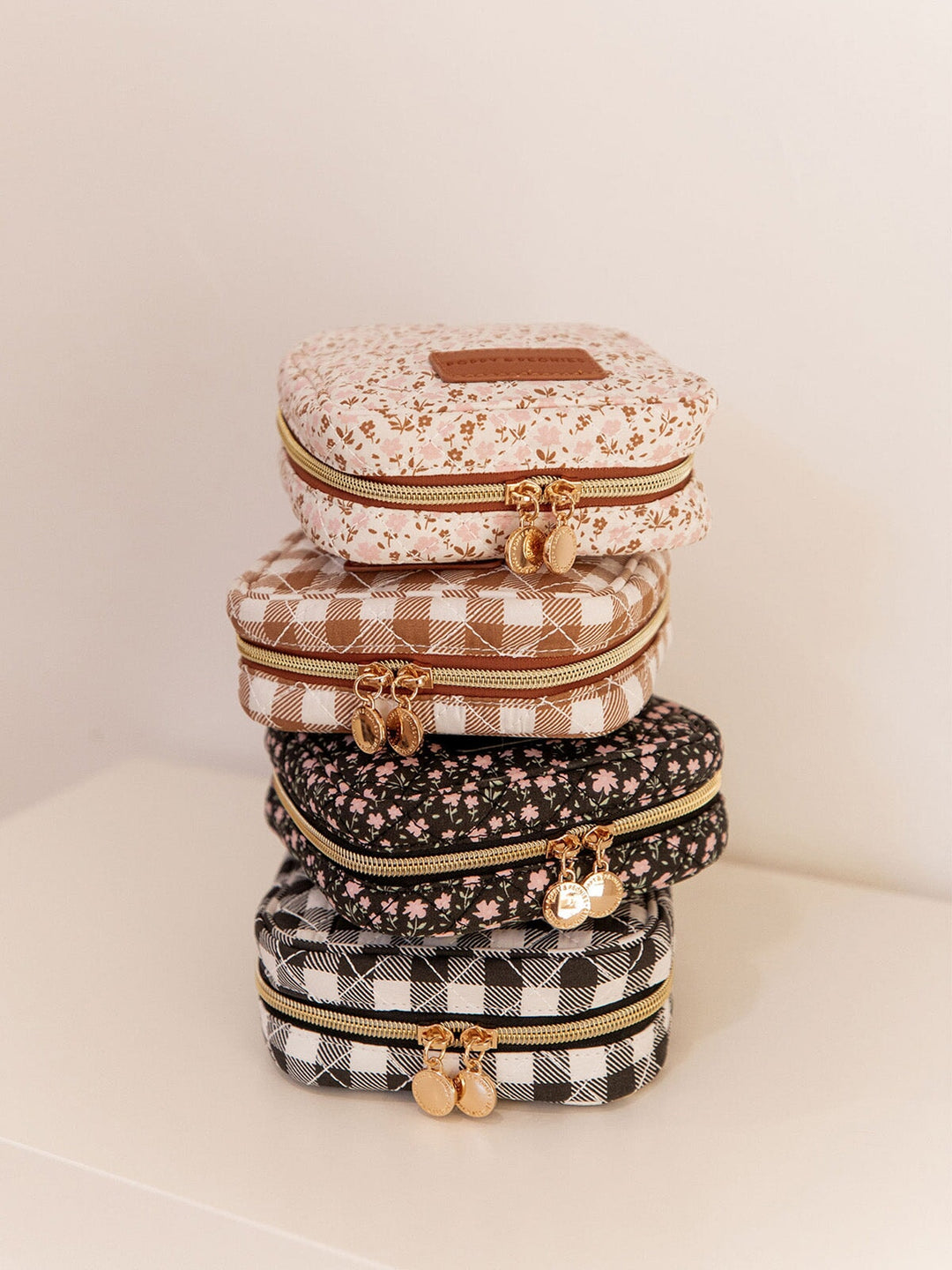 The Quilted Teched Out Case Black Gingham