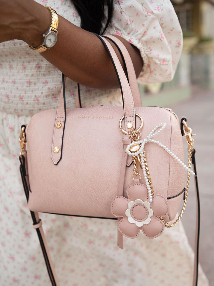 Flower Bag Charm Blush