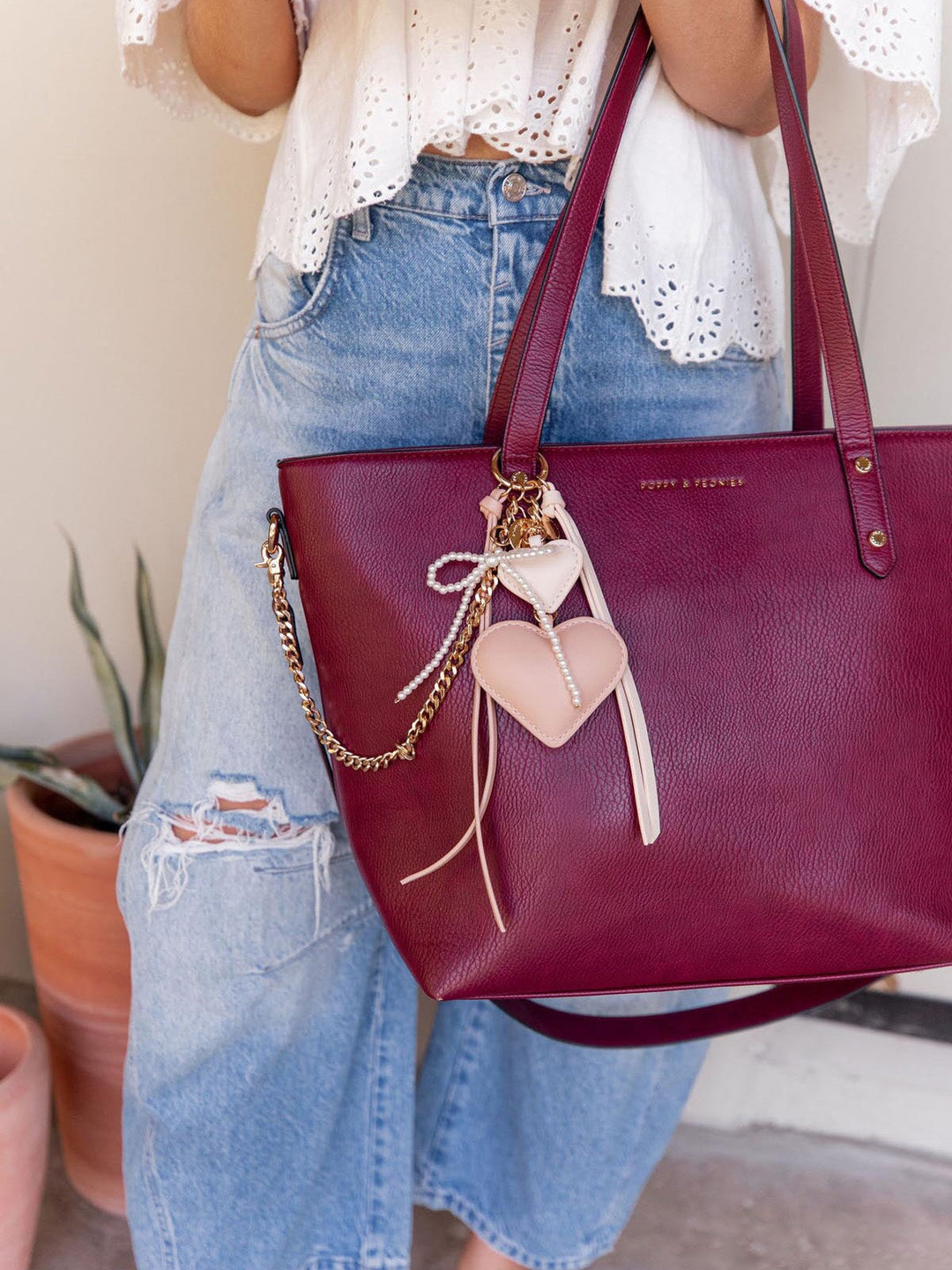 Heart Bag Charm