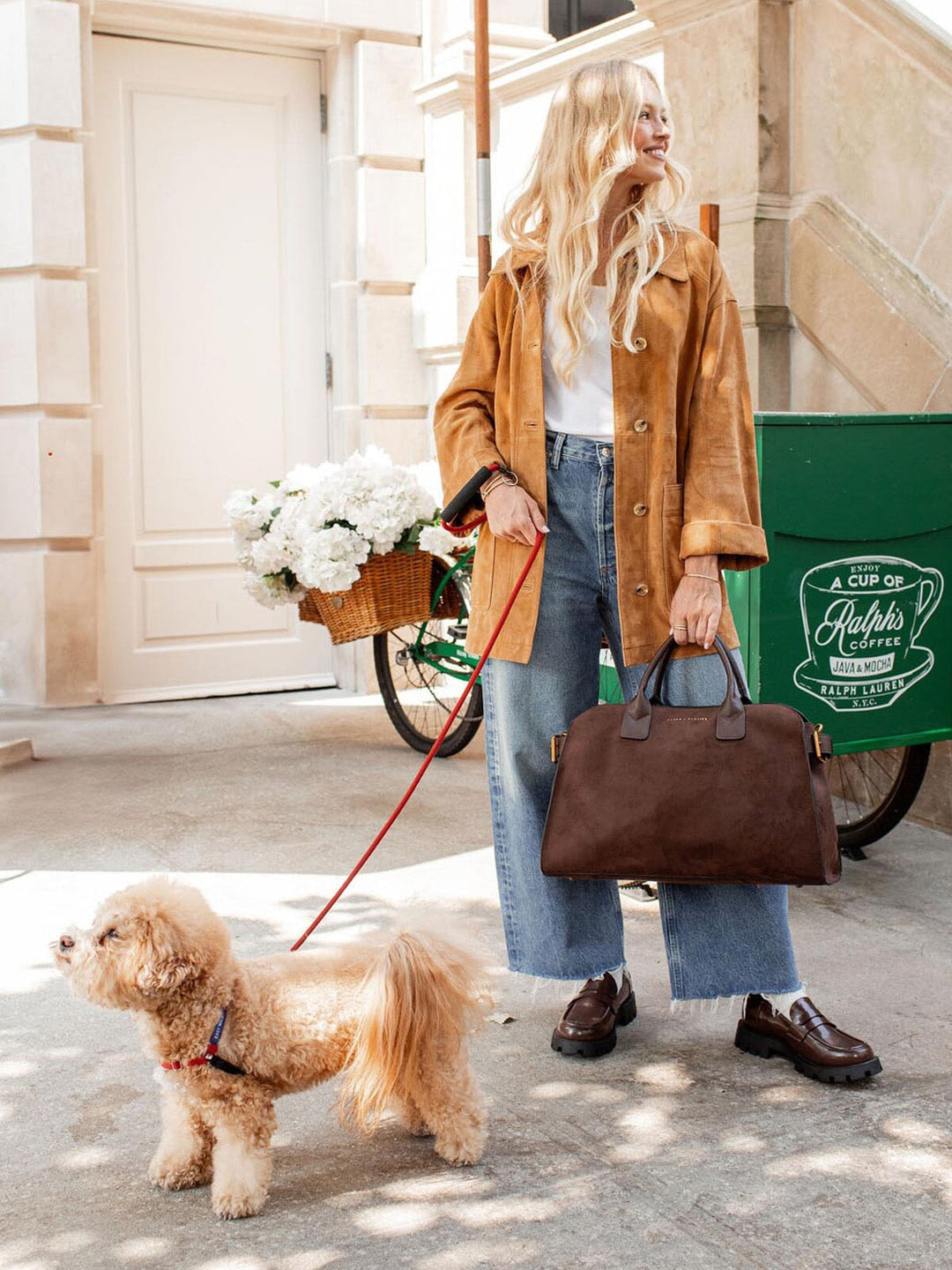 Uptown Tote Suede Espresso