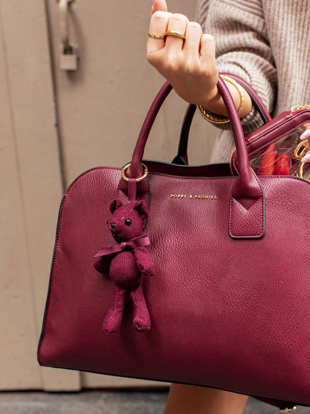 Berry Bear Bag Charm