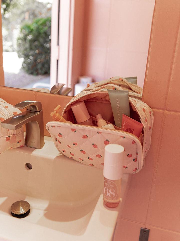 Companion Cosmetic Mini Strawberry Print