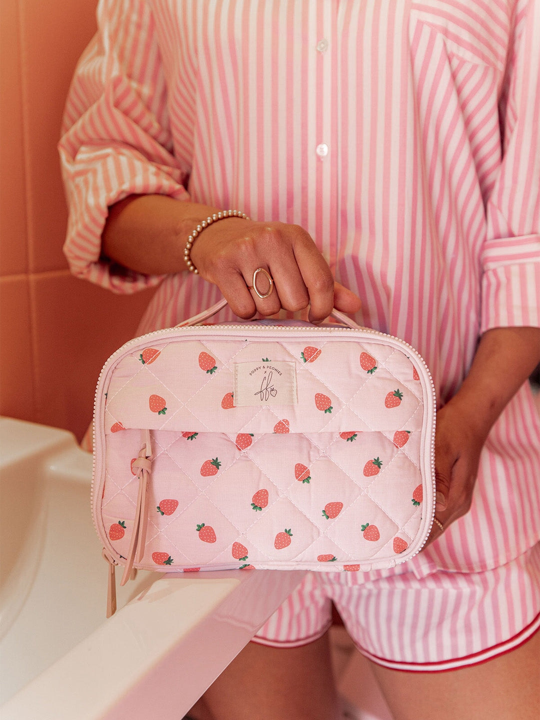 Companion Cosmetic Mini Strawberry Print