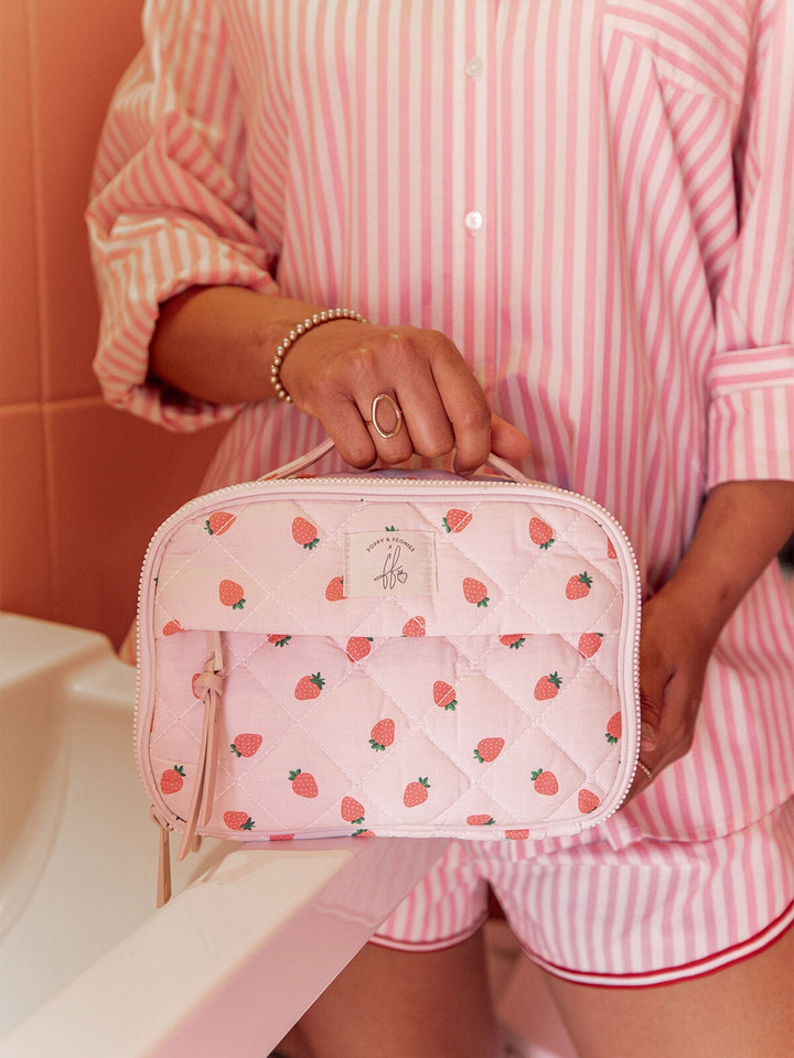 Companion Cosmetic Mini Strawberry Print