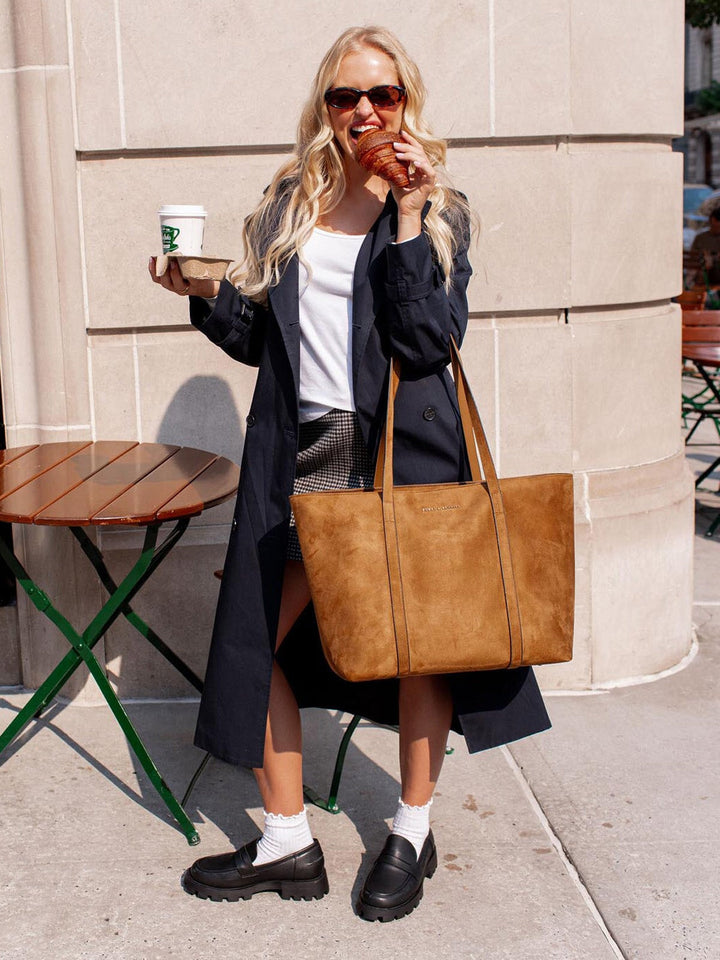 The Edit Tote Cognac