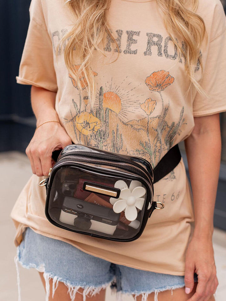 The Stadium Convertible Crossbody Black