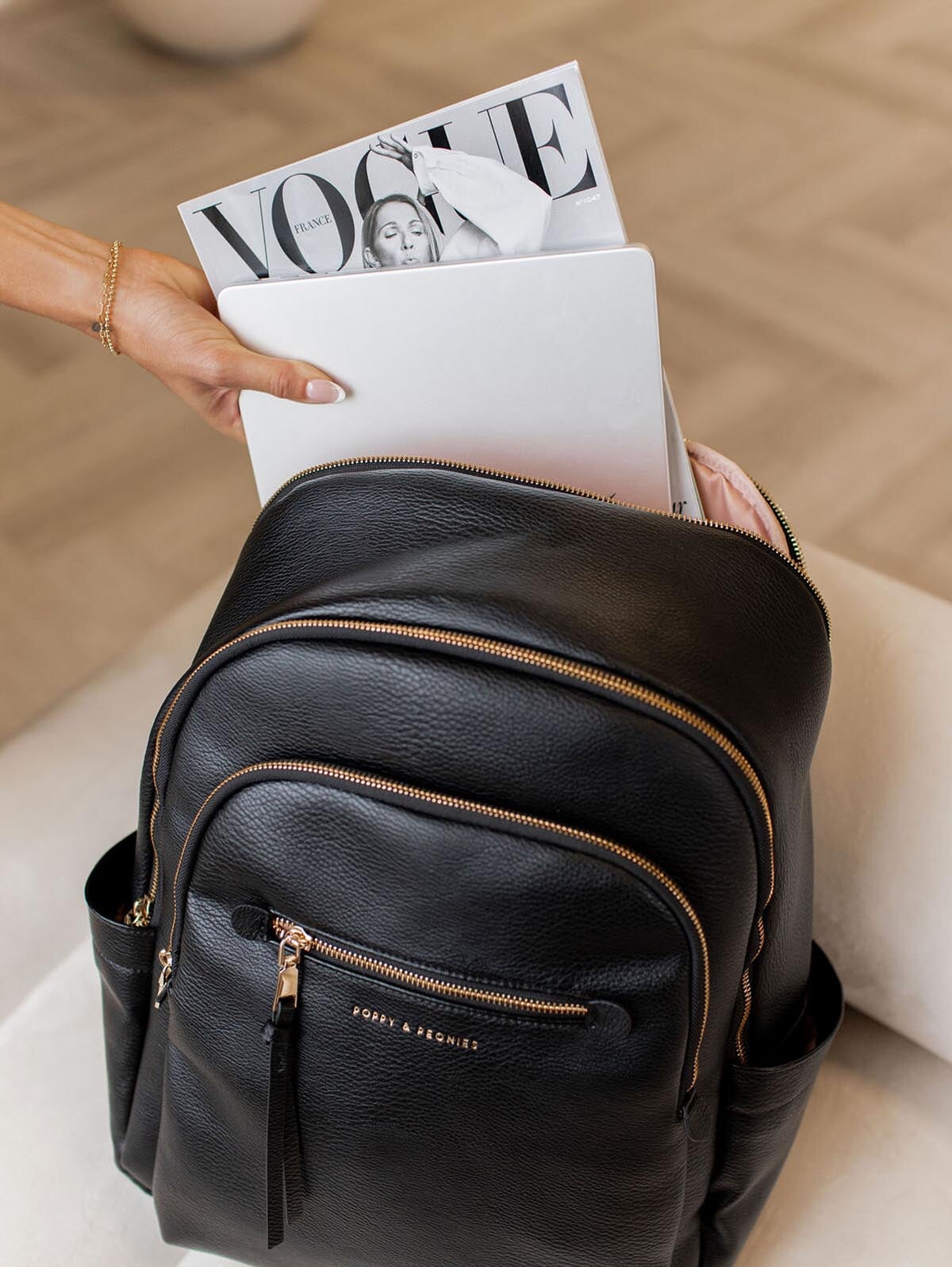 Detour Backpack Black | Poppy and Peonies – www.poppyandpeonies-us.com