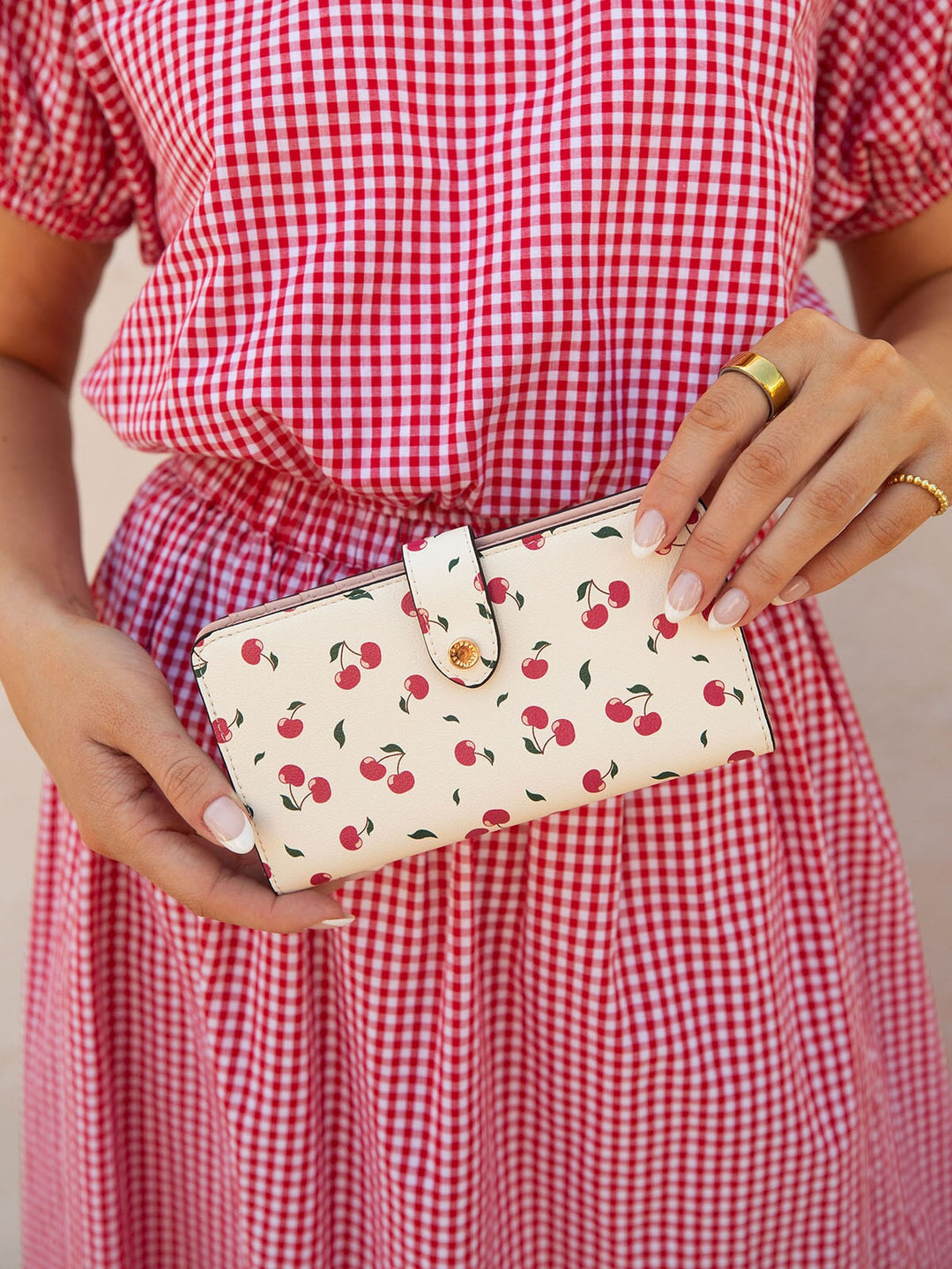 Go Anywhere Wallet Cherry Print