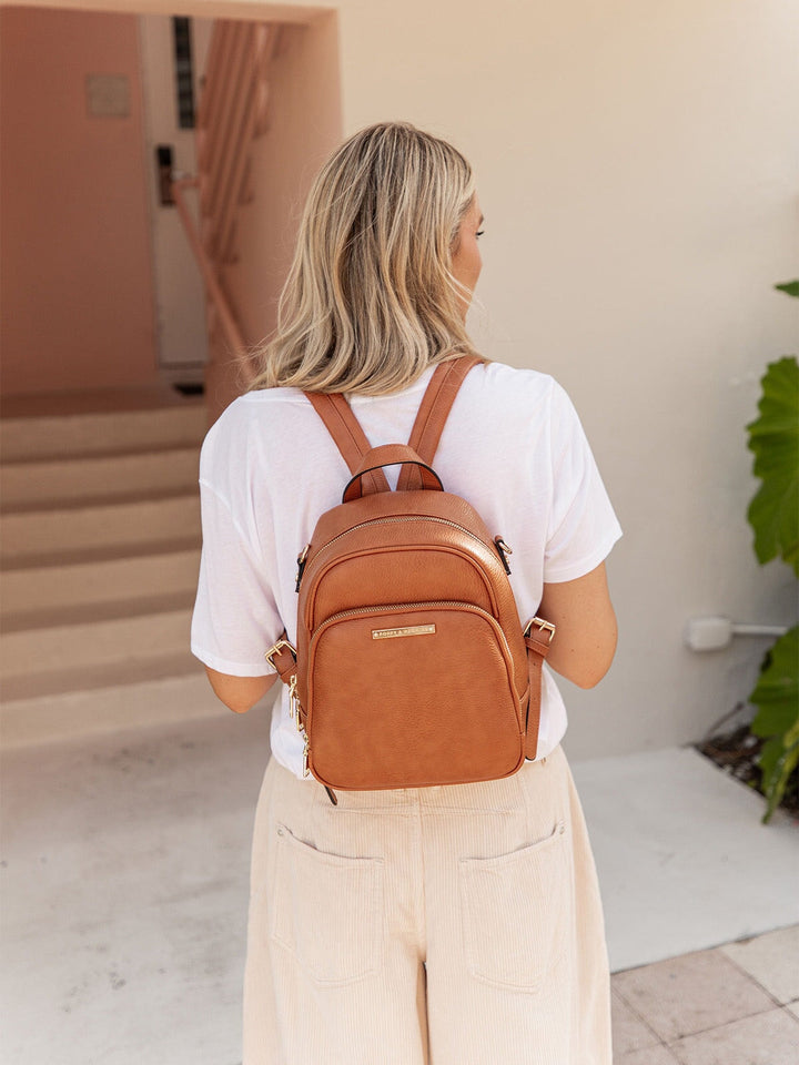 On The Fly Mini Backpack Cognac