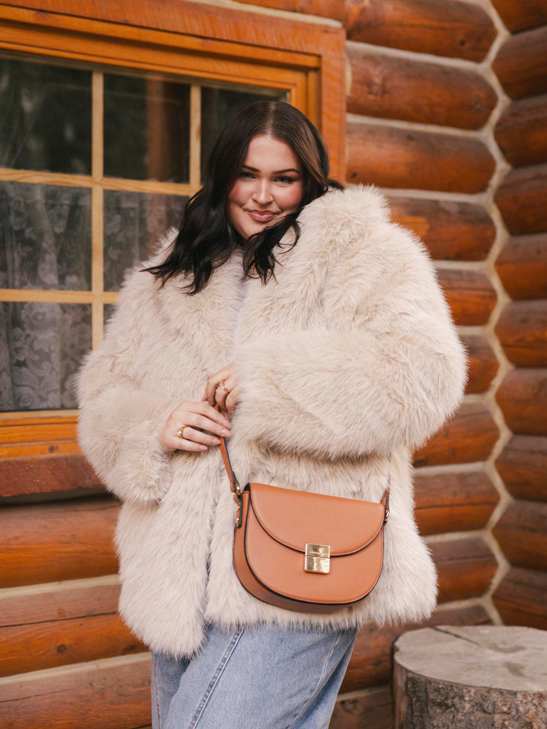 The Icon Crossbody Cognac