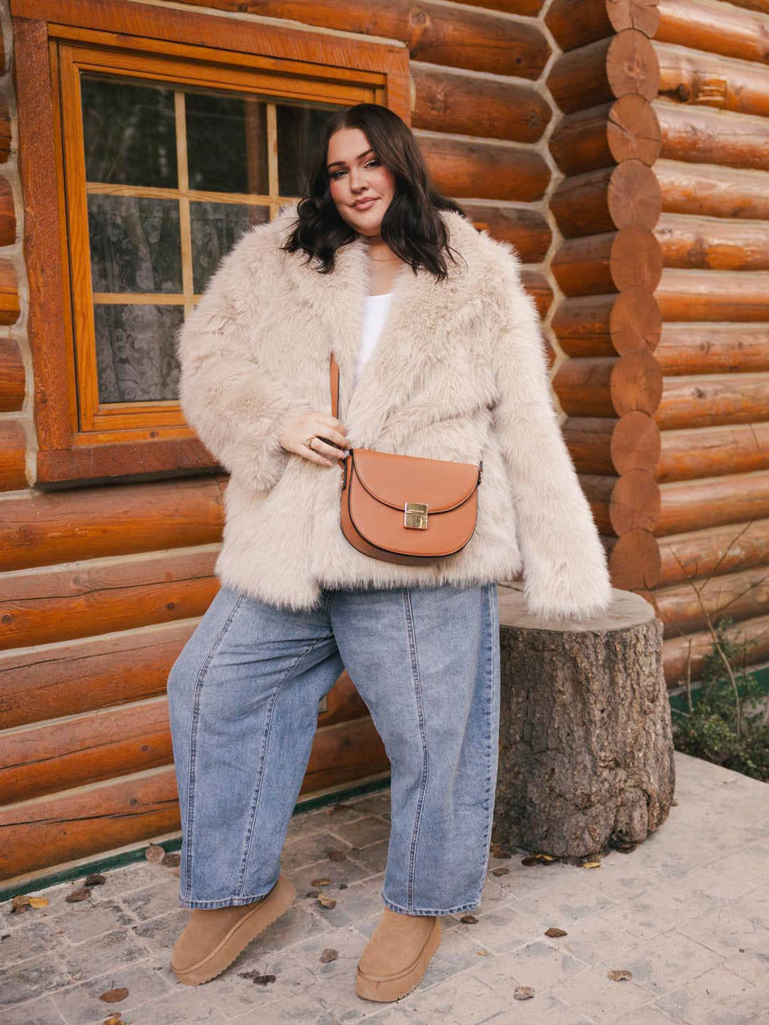 The Icon Crossbody Cognac