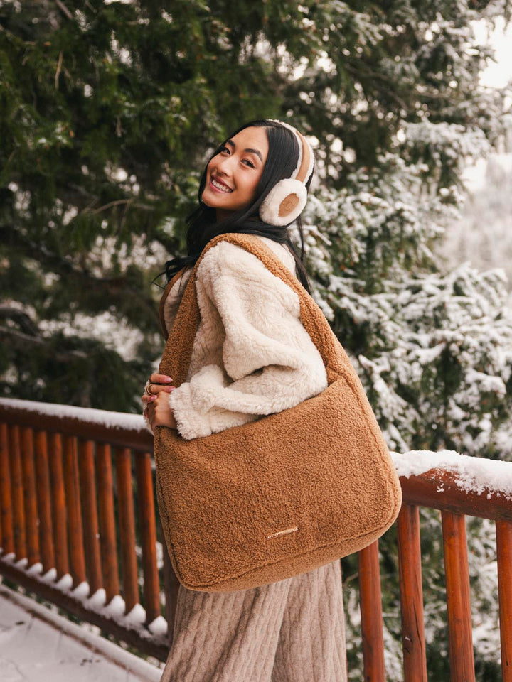Haul It Teddy Faux Fur Camel