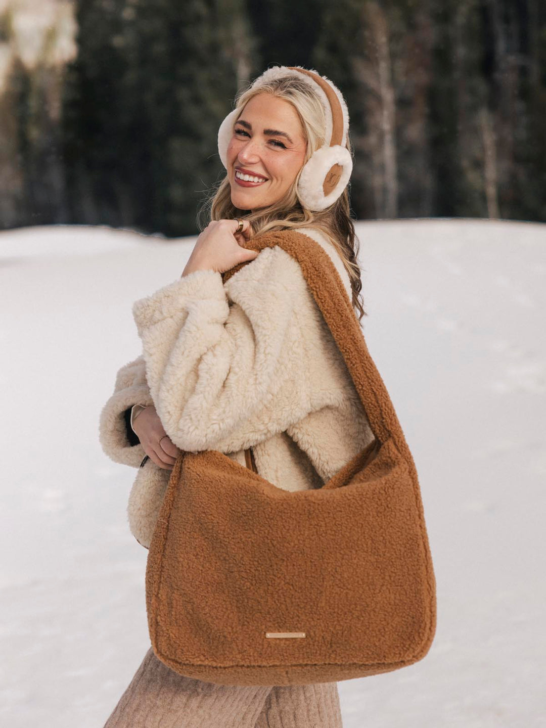 Haul It Teddy Faux Fur Camel