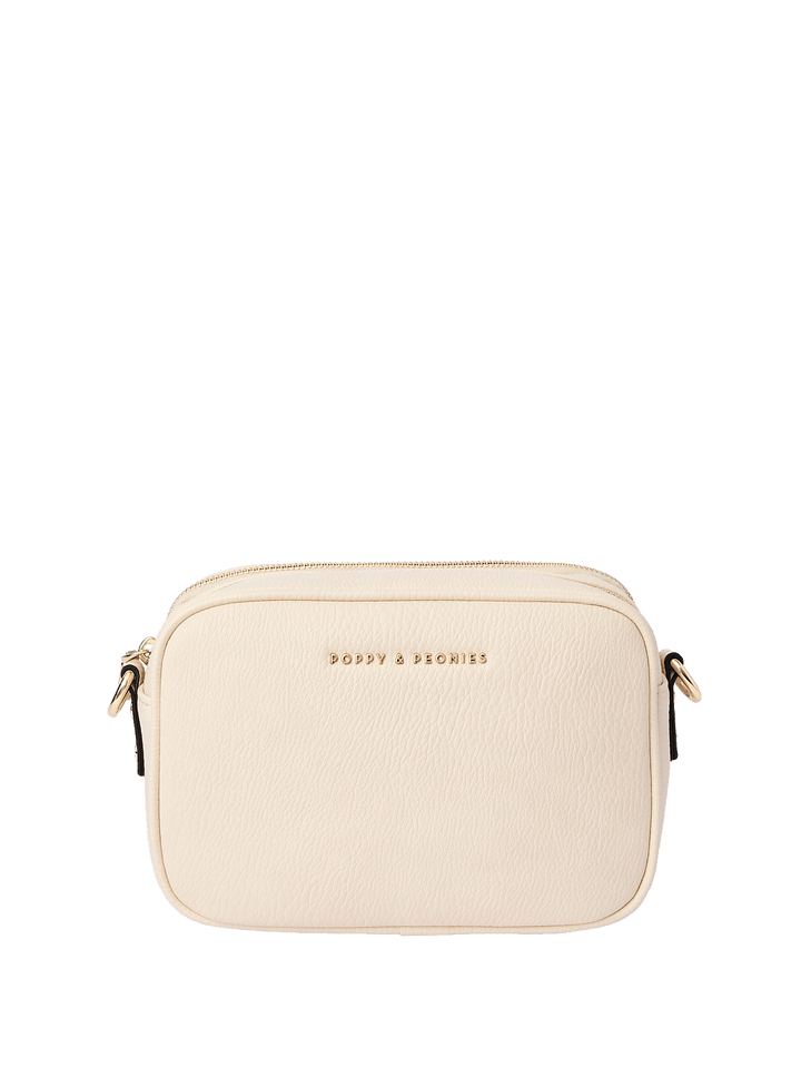 Cream vegan leather bag 